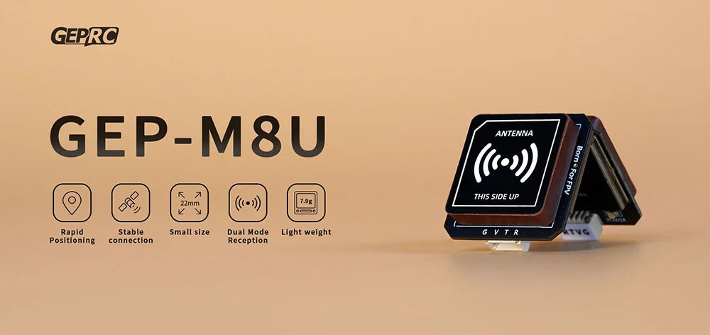 GEPRC GEP-M8U GPS, GEPRC GEP-M8U ANTENIA ThIS SIDE UP