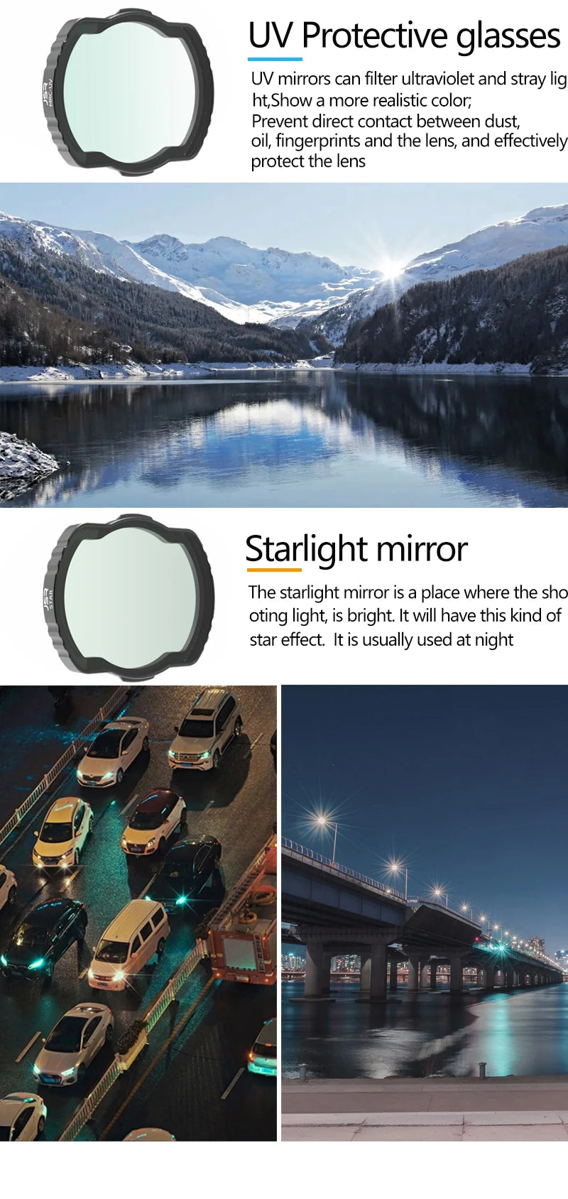 New Filter, starlight mirror is a place where the sho oting light; is bright