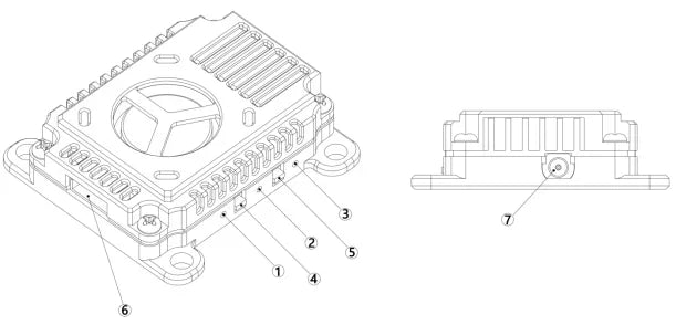 5.8G 3W 48CH VTX - Video Transmitter 25mW