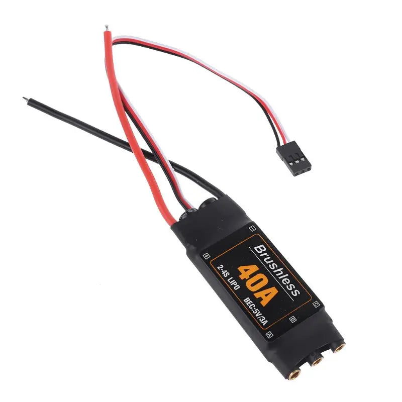 40A 2-4S Brushless Motor Speed Controller. Please allow slight dimension difference due to different manual measurement