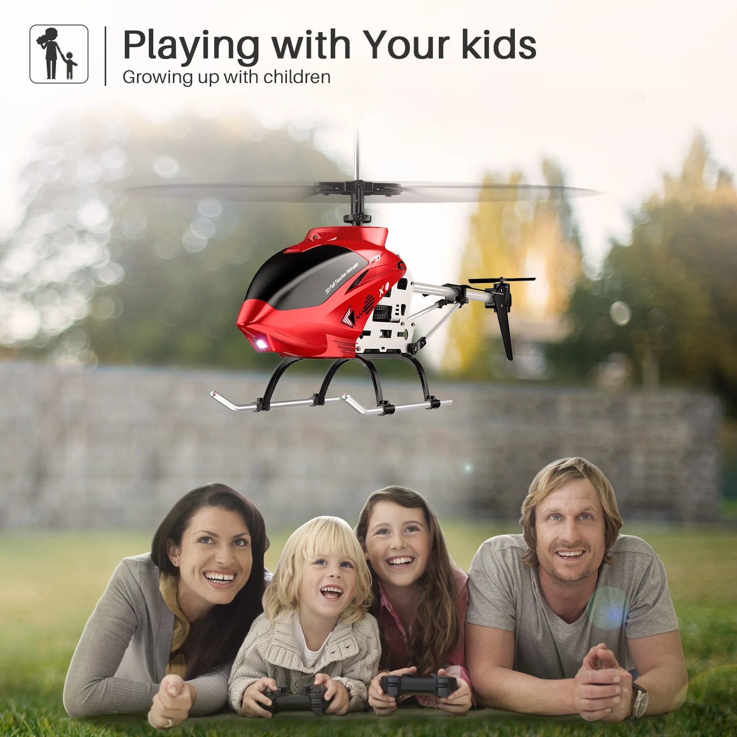 SYMA RC Helicopter S37 Aircraft - with Altitude hold, 3.5 Channel, Alloy Material, Gyro Stabilizer Toy for Kids Beginners Indoor 8 SYMA RC Helicopter, Jofurneiaart: Playing with Your kids Growing up