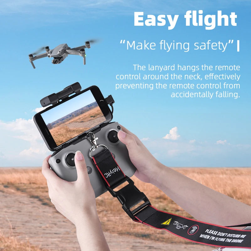 Tablet Holder for DJI Mavic 3/Mini 2/Air 2/2S/MINI 3 PRO Remote Control Tablet Bracket Stand Mount Clip for iPad Mini/Air/Pro 23 Tablet Holder, the lanyard hangs the remote control around the neck . it effectively prevents the