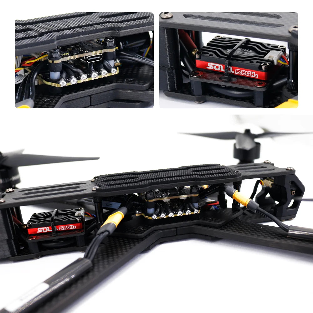 Beyondsky 10inch FPV Drone - 5.8G 2.5W ELRS915 Long Range 2.5KG Payload Cinematic Drone