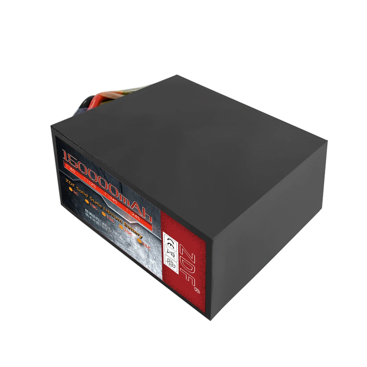 ZDF High Capacity solid-state Big lithium battery 150000mah 6s 12s 14s 18s 24s large drone battery For Big Load Multirotor FPV UAV Agriculture Drone Battery 10 ZDF High Capacity solid-state Big lithium battery 150000mah 6s