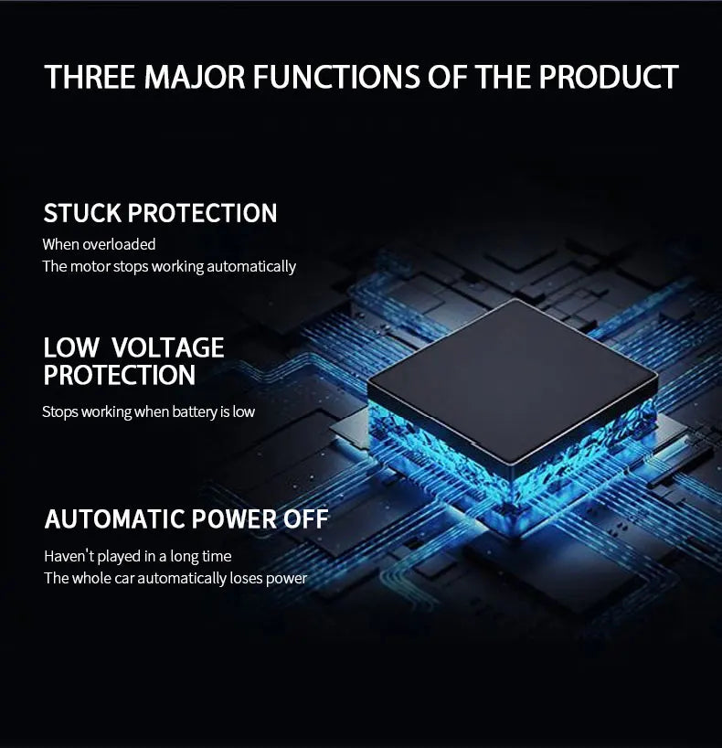 WPL D12 1:10 / 1:16 RC CAR, THREE MAJOR FUNCTIONS OF THE PRODUCT STUCK PROTEC