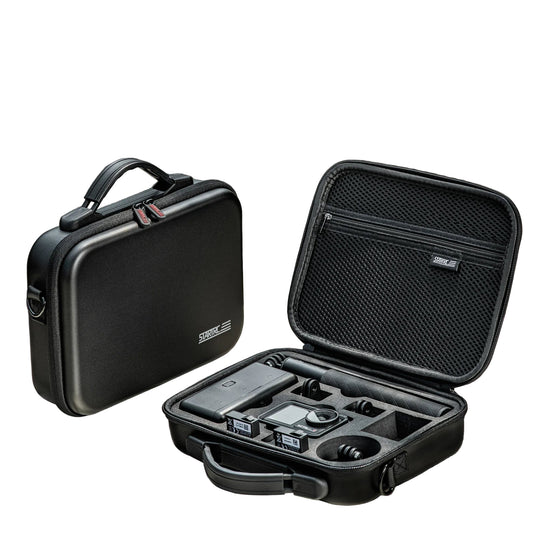 STARTRC Shoulder Bag Carrying Case for DJI Action 5 Pro/Osmo Action 4/3, PU Hard Shell Travel Storage Case with Strap