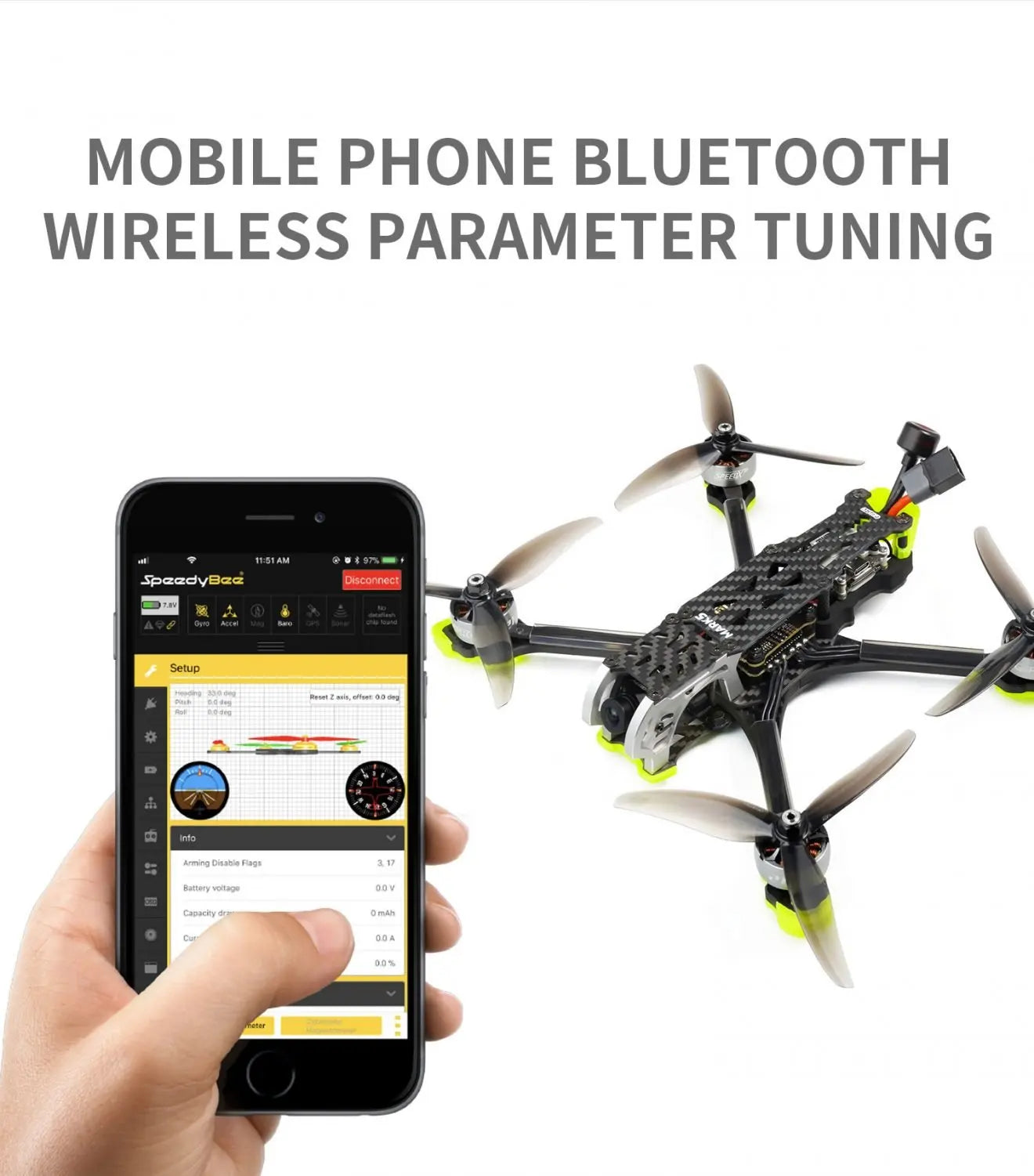 MARK5 HD AVATAR Freestyle FPV Drone - 4S/6S ELRS 2.4G 5Inch SPEEDX2 2107.5 Motor RC FPV Quadcopter LongRange Freestyle Drone 16 MARK5 HD AVATAR Freestyle FPV Drone, MOBILE PHONE BLUETOOTH WIRELESS PARAMETER T