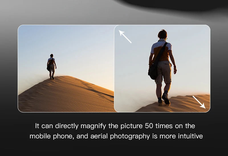 H9 Drone, aerial photography is more intuitive . it can directly magnify the picture 50 times on the mobile