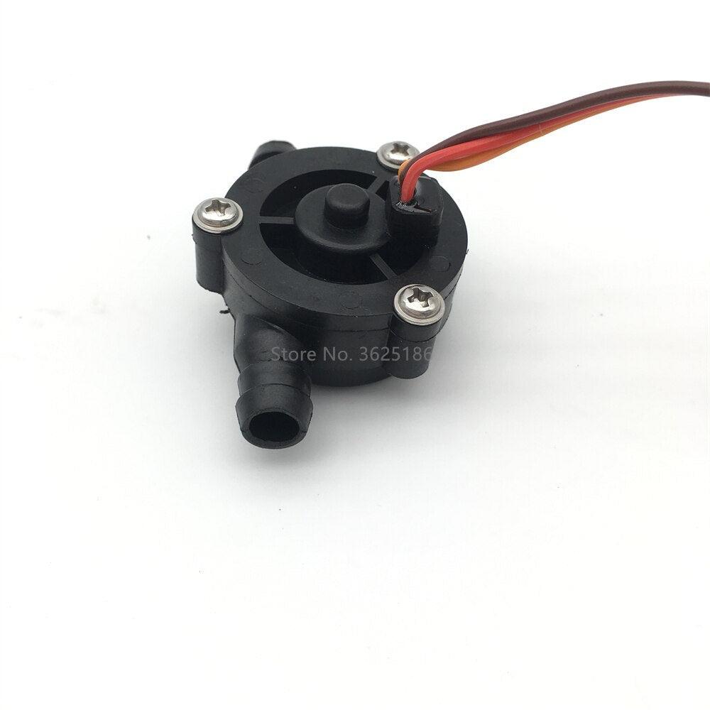 1pc 0.2-6L/min Water Flow Sensor - 8mm Pipe Interface Black Turbine Flowmeter Liquid Measuring Device for RC Plant UAV Accessories - RCDrone