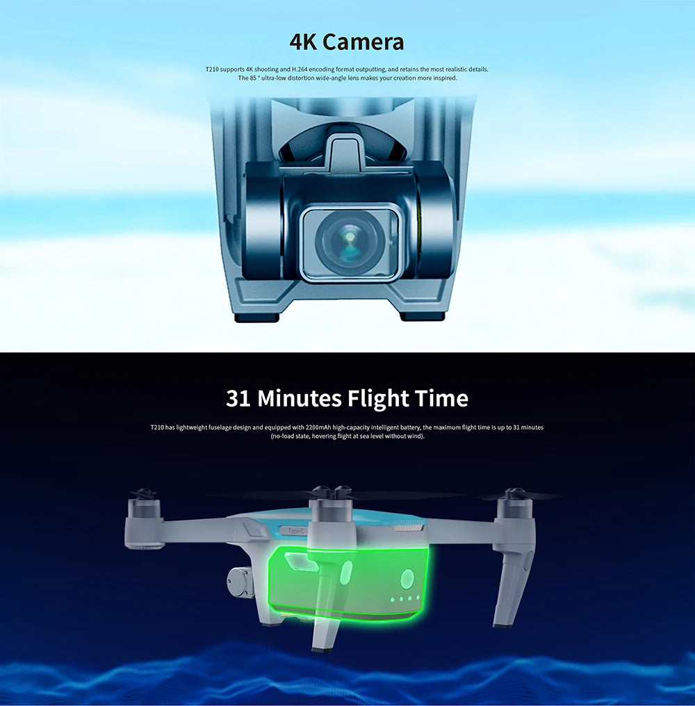 Walkera T210 Drone, 4K Camera Izio supponts4r ooting and 