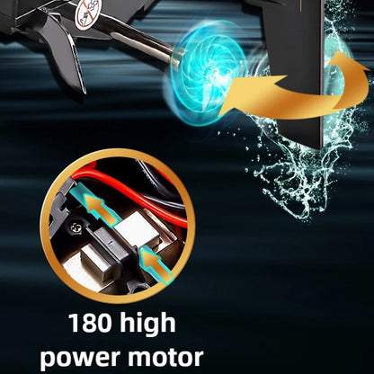 Children 2.4GHz RC Boat 25km/h High-Speed Remote Control Speedboat, 120m Range, 7.4V 700mAh, 30×8×6.4cm