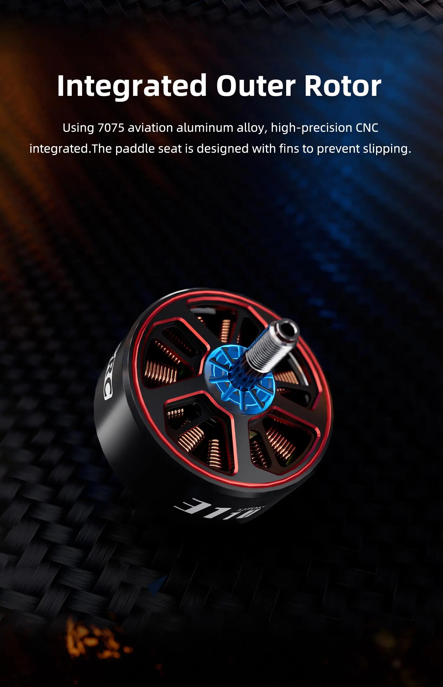 GEPRC SPEEDX2 3110 900KV/1250KV Motor - Suitable 8-10 Inch Long Range FPV Racing Brushless Motor RC Drone Quadcopter Spare Parts 9 GEPRC SPEEDX2 3110 900KV/1250KV Motor, Integrated Outer Rotor Using 7075 aviation aluminum alloy, high-precision CNC