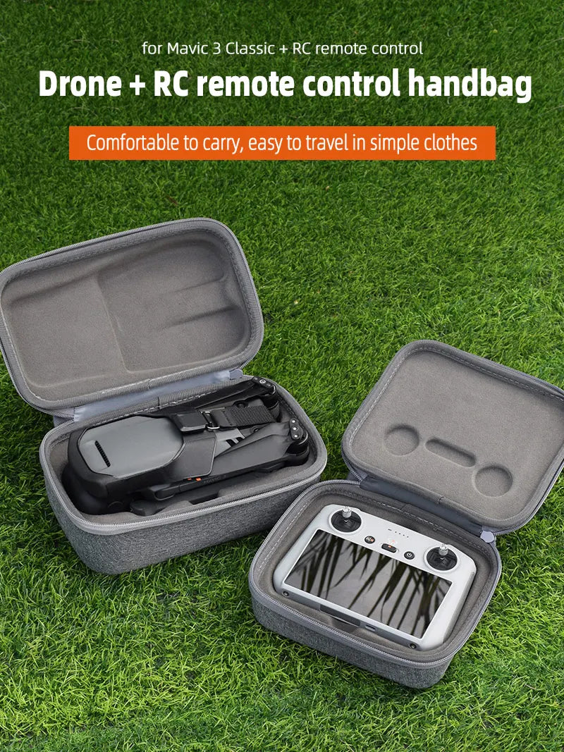 Storage Bag for DJI Mavic 3 Classic - Remote Controller Drone Body Portable Carrying Case Handbag for DJI RC Accessories 8 Storage Bag for DJI Mavic 3 Classic, Handbag for Mavic 3 Classic + RC remote control . easy to travel in simple