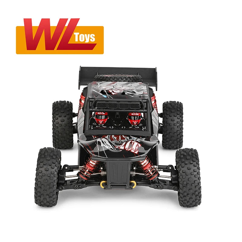 Wltoys 124017 124007 1/12 2.4G Racing RC Car, 4 wheels drive for racing car can provide strong power torque significantly make the car easy to complete difficult