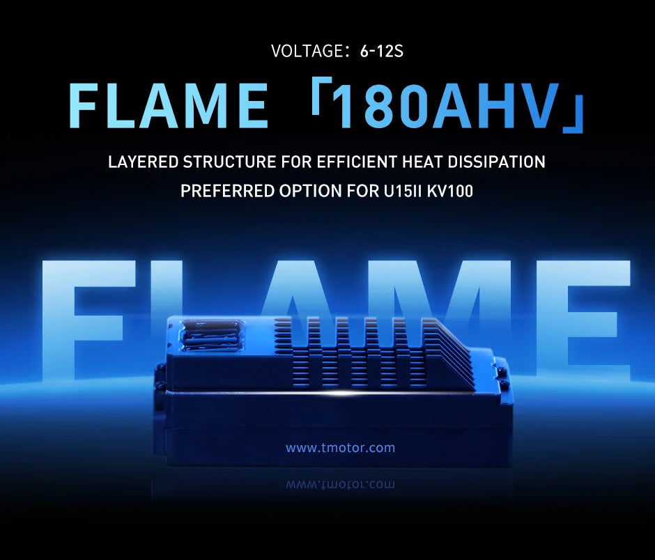 T-motor Flame 180A 6-14S HV ESC, 6-12S FLAME M18OAHV 4 LAYERED STRUCTURE