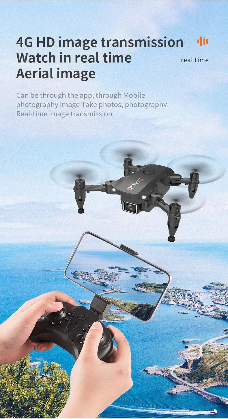 XYRC L23 Mini Drone, 4g hd image transmission oluo watch in