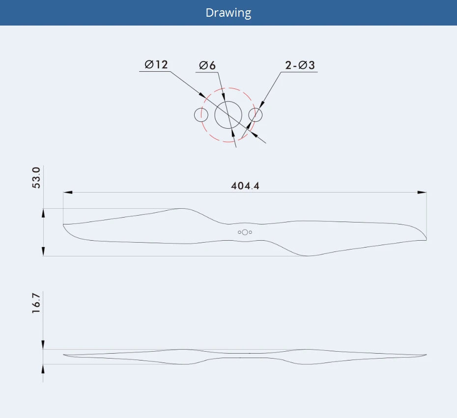 2Pcs T-MOTOR NS16*6.1 Propeller, T-MOTOR NS16*6.1 Propeller SPECIFICATIONS Brand Name