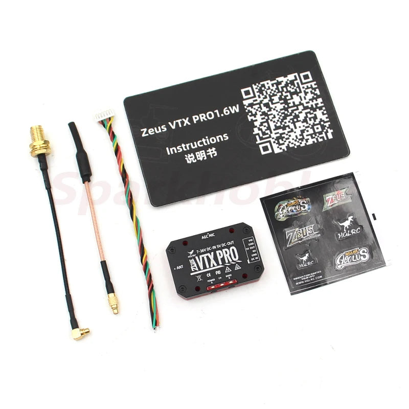 HGLRC Zeus VTX PRO 1.6W 5.8G 40CH Image Transmission with Microphone PIT/25/400/800/1.6W Adjustable For RC FPV Racing Drones 18 HGLRC Zeus VTX, Zeus Instructions 10a# 7Z4u5!