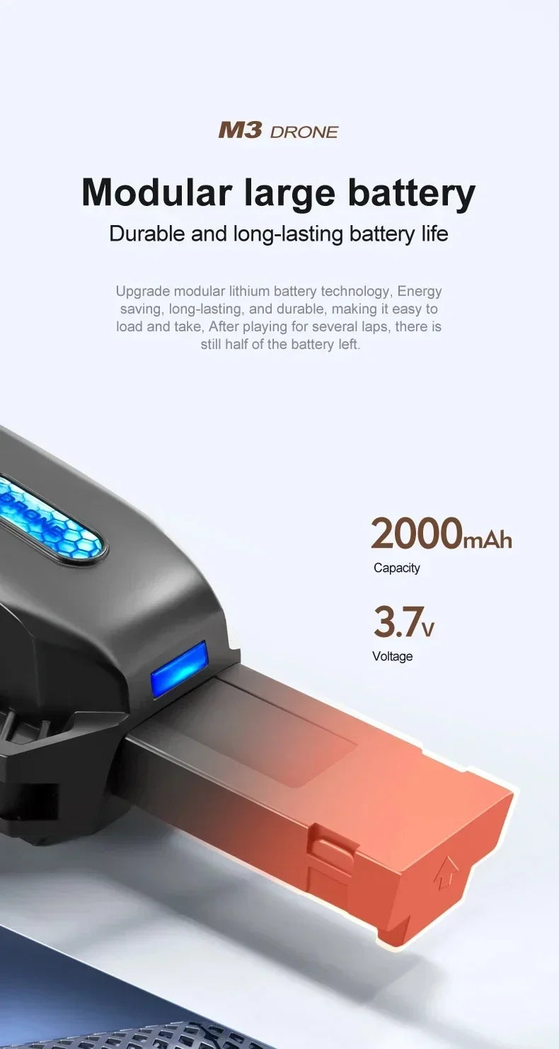 M3 Drone - 8K RC Plane Photography Drone Optical Flow Positioning Aircraft Four-Way Obstacle Avoidance Drone for Children 27 M3 Drone, m3 drone battery technology, energy saving, long-lasting,