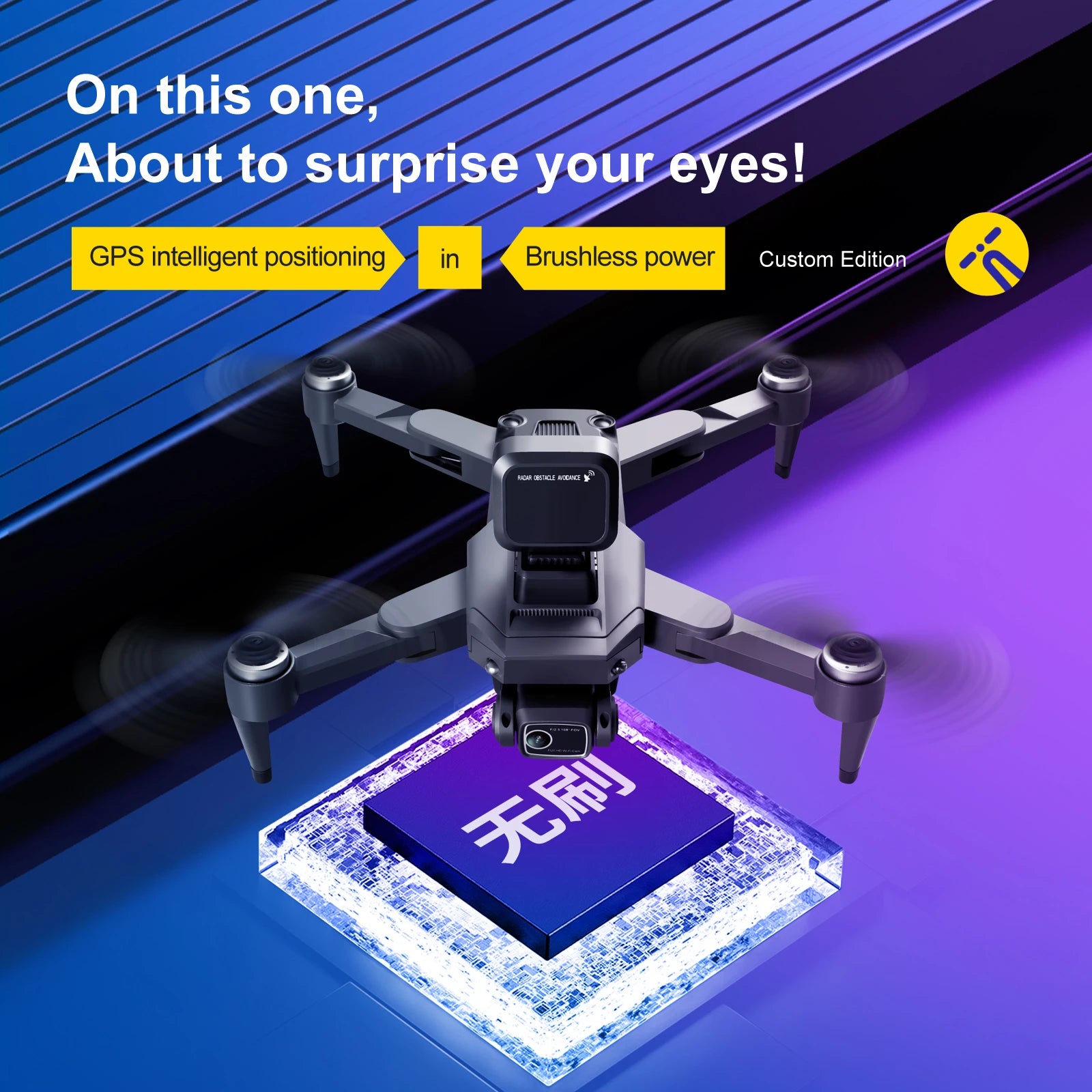 S109 GPS Drone - 4K HD WIFI FPV Drone 1080P Camera Height Hold RC Foldable Quadcopter Dron Rc Helicopter Drone Gift Toy Professional Camera Drone 15 S109 GPS Drone, Custom Edition FuDIR Oosta0LE nloud Zria