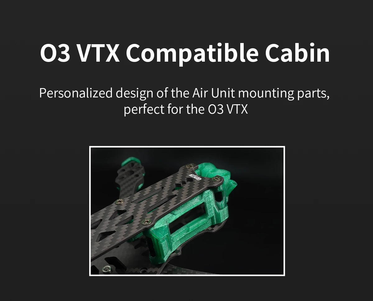 03 VTX Compatible Cabin Personalized design of the Air Unit mounting parts, perfect for