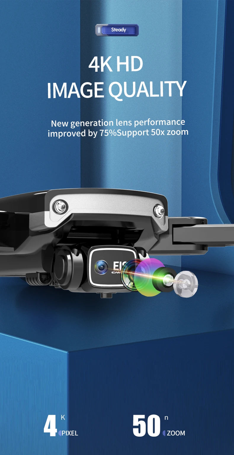 S169 Drone - ESC Camera HD 4K WiFi FPV Quadcopter Children Toys RC Helicopter Remote Control Kids Toy 23 S169 Drone, steady 4khd image quality new generation lens performance improved by 7