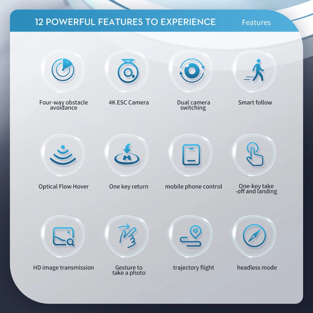 LSRC XT5 Mini Drone - 2024 New 4K Dual Camera Four Side Obstacle Avoidance Optical Flow Positioning Foldable Quadcopter Toys Gifts 24 LSRC XT5 Mini Drone, 12 powerful features to experience fouavidobce esc camera