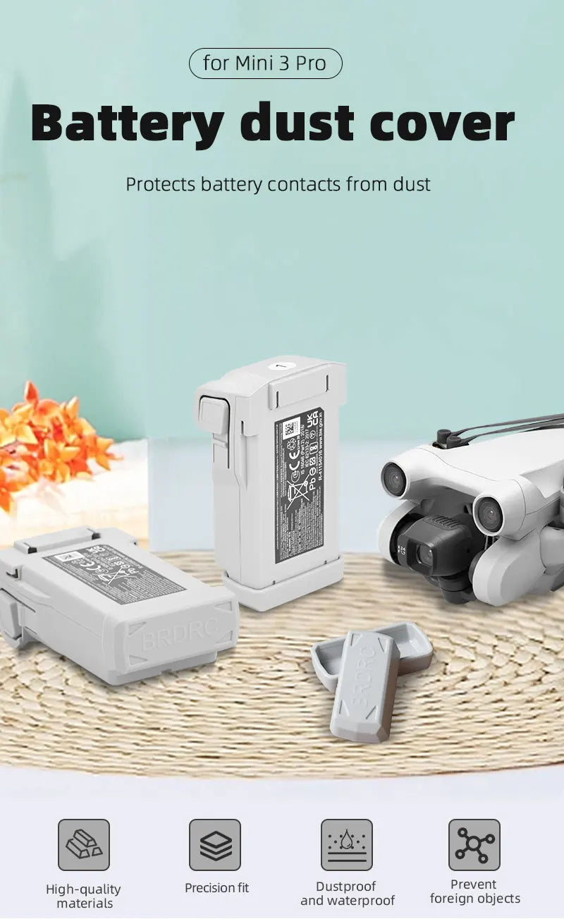 for DJI Mini 3 Pro Battery Dust Plug Port Waterproof Protection Cover Dust-Proof Cap Dust Plug for Mavic Mini 3 Pro Accessories 9 for Mini 3 Pro Battery dust cover Protects battery contacts from dust 3 9 2 High-quality