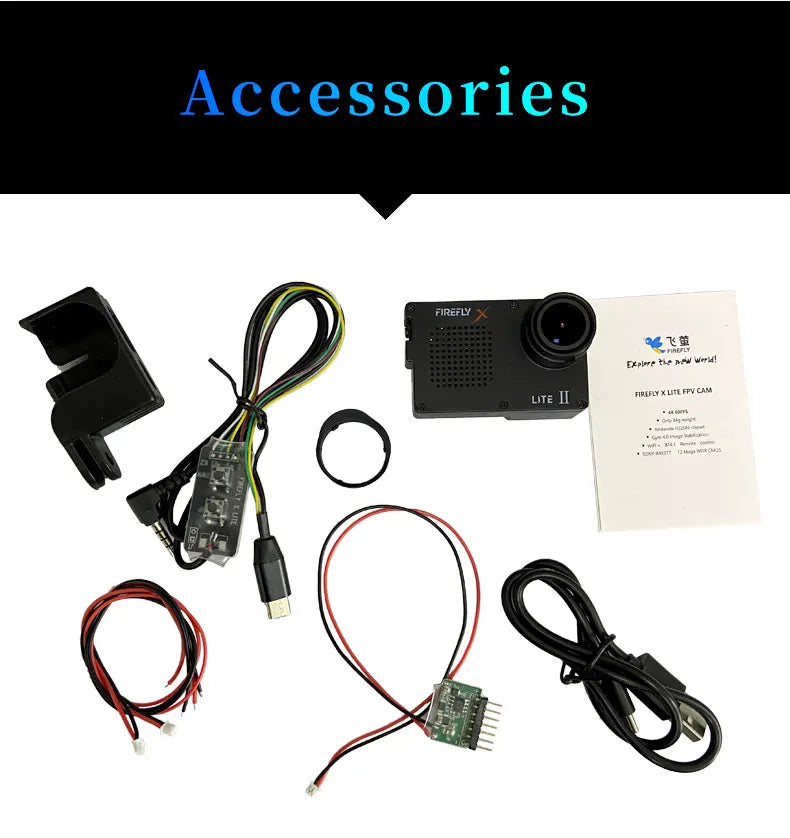 Hawkeye Firefly X LITE II 4K Naked Camera, FPV CAM:Hawkeye Firefly X LITE 4