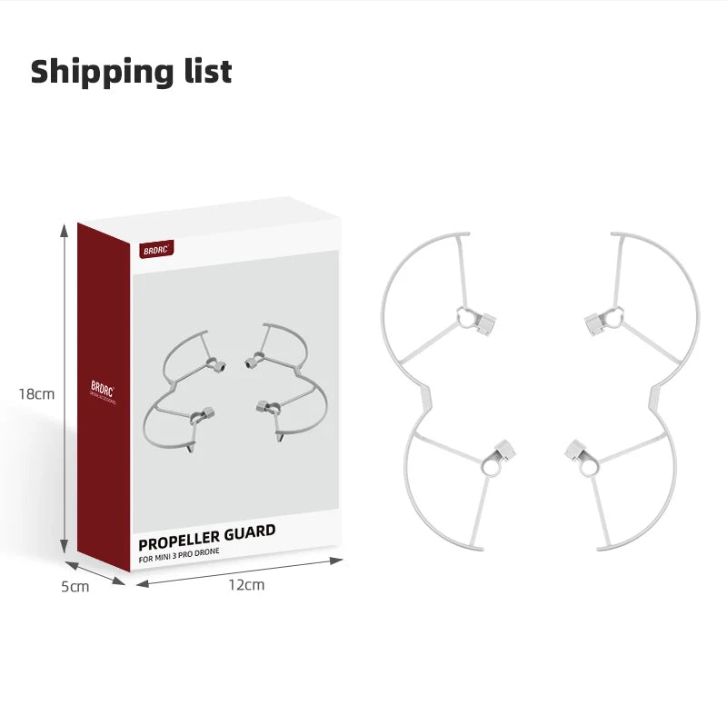 Propeller Guard for DJI Mini 3 Pro Drone - Propellers Protector Props Cover Wing Fan Bumper Cage Protective Ring Drone Accessories 39 Propeller Guard for DJI Mini 3 Pro Drone, Shipping list BADAC 18cm Mini 3 PRO DRONE Scm 12cm Bad