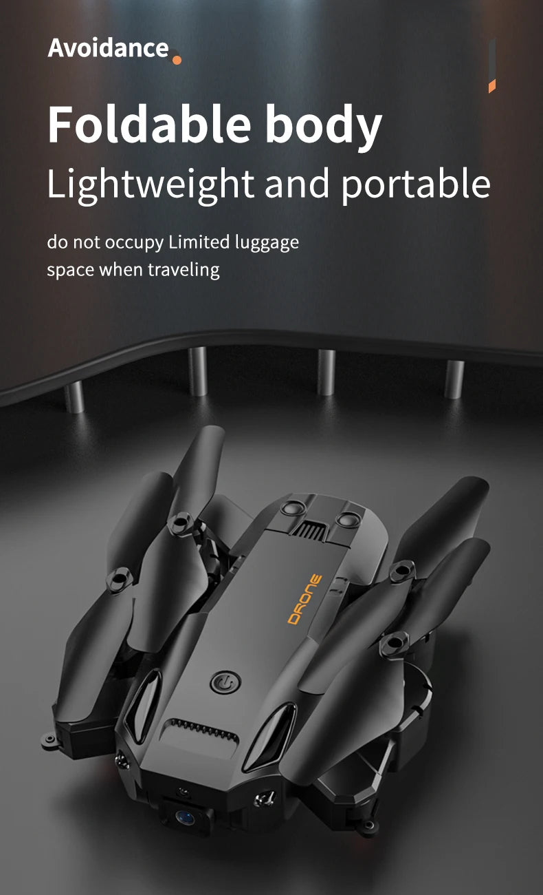 Q6 Drone - HD Dual Camera 5G Wifi FPV Obstacle Avoidance FoldingRemote Control Quadcopter Gift Toy 40 Q6 Drone, avoidance foldable body lightweight and portable do not occupy limited luggage