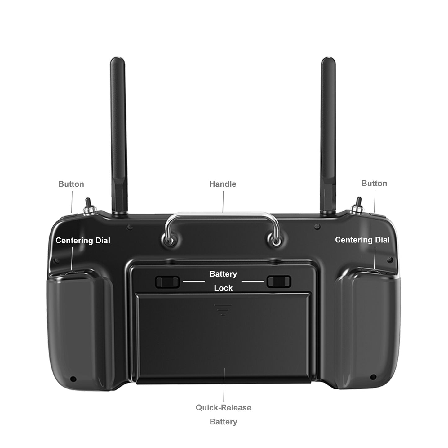CUAV SIYI MK32 15 KM Wireless Digital Image Transmission, Button Handle Button Centering Dial Battery Lock Quick-Release Battery