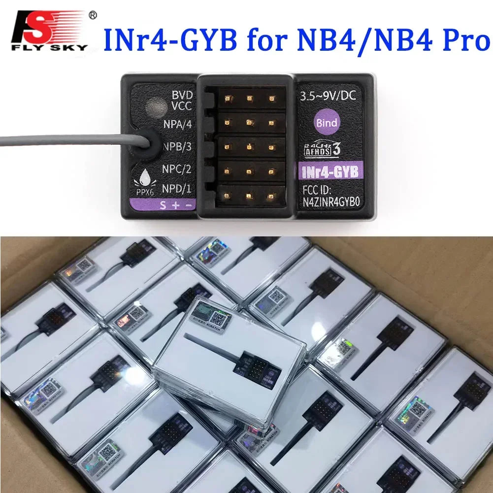 FlySky INr4-GYB レシーバー - NB4/PRO 内蔵ジャイロスコープ機能は
