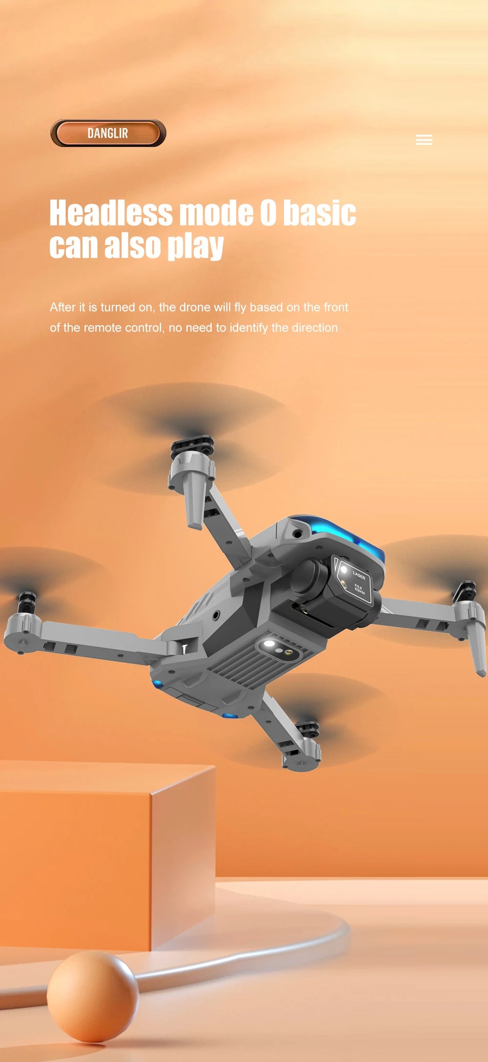 XT9 Mini Drone, danglir headless mode 0 basic can als0 play