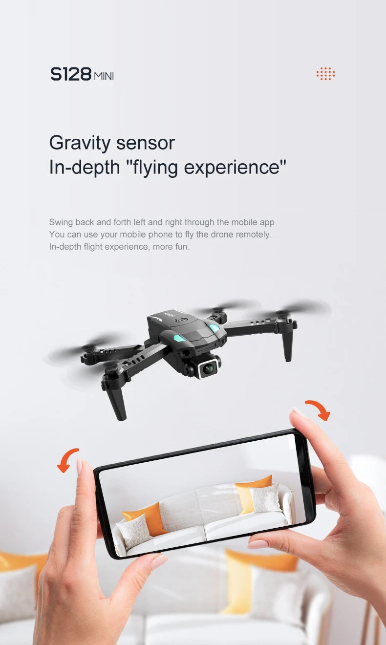 KBDFA S128 Mini Drone, s128mini gravity sensor in-depth "flying