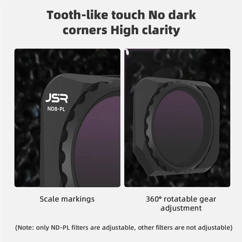 Lens Filter for DJI Mavic 3 Classic Neutral Density Polar UV CPL ND Camera Filter Sets Drone Accessories 19 Lens Filter, only ND-PL filters are adjustable, other filters are not adjustable . JS3