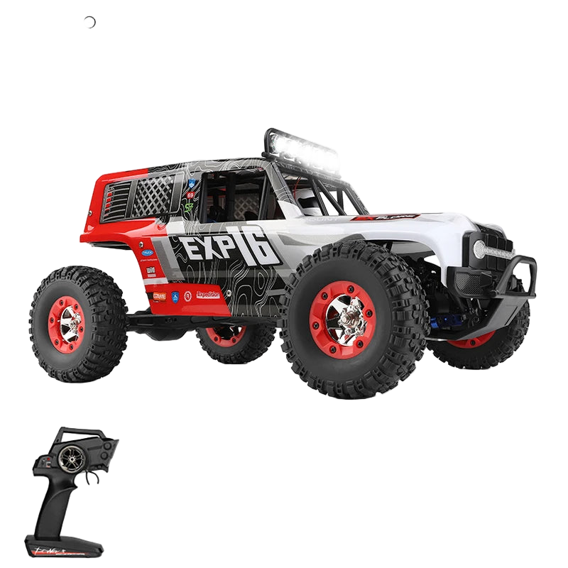 WLtoys 124006 1/12 Rc Car 4x4 Off-Road Truck, 40KM/H, 2.4G, LED Lights, 7.4V 1500mAh Battery, 100M Control