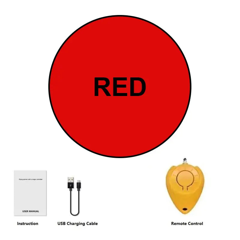MB8 Magic Flying Ball , RED UStR MAMUAL Instruction USB Charging Cable Remote