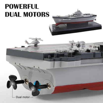 NEUSNEY Mini RC Submarine Toy RC Boat, Powerful dual motors, twin propellers, USB rechargeable RC boat model