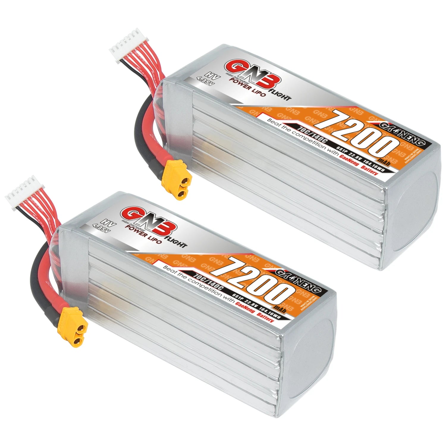 GAONENG GNB 22.8V 6S High Voltage 7200mAh 70C 140C LiPo Drone Battery With XT60 XT90 XT90S EC5 T Plug