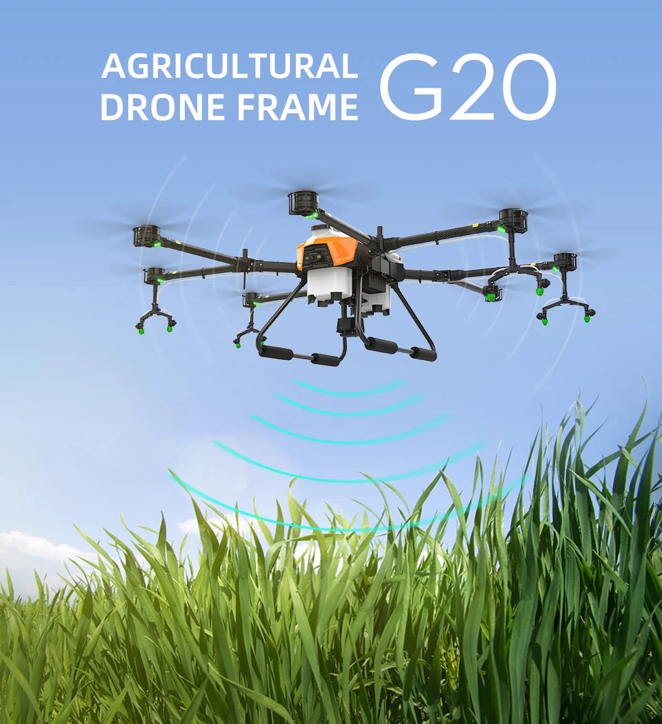 EFT G20 22L Agriculture Drone - G20 V2.0 4 Axis / 8 Axis 22L/20L 20KG Water Tank Compatible with Hobbywing X8 Motor JIYI K++ FC Dual Quick Release Battery 19 EFT G20 22L Agriculture Drone, the G20 sets itself apart with a tower-type flight control design .
