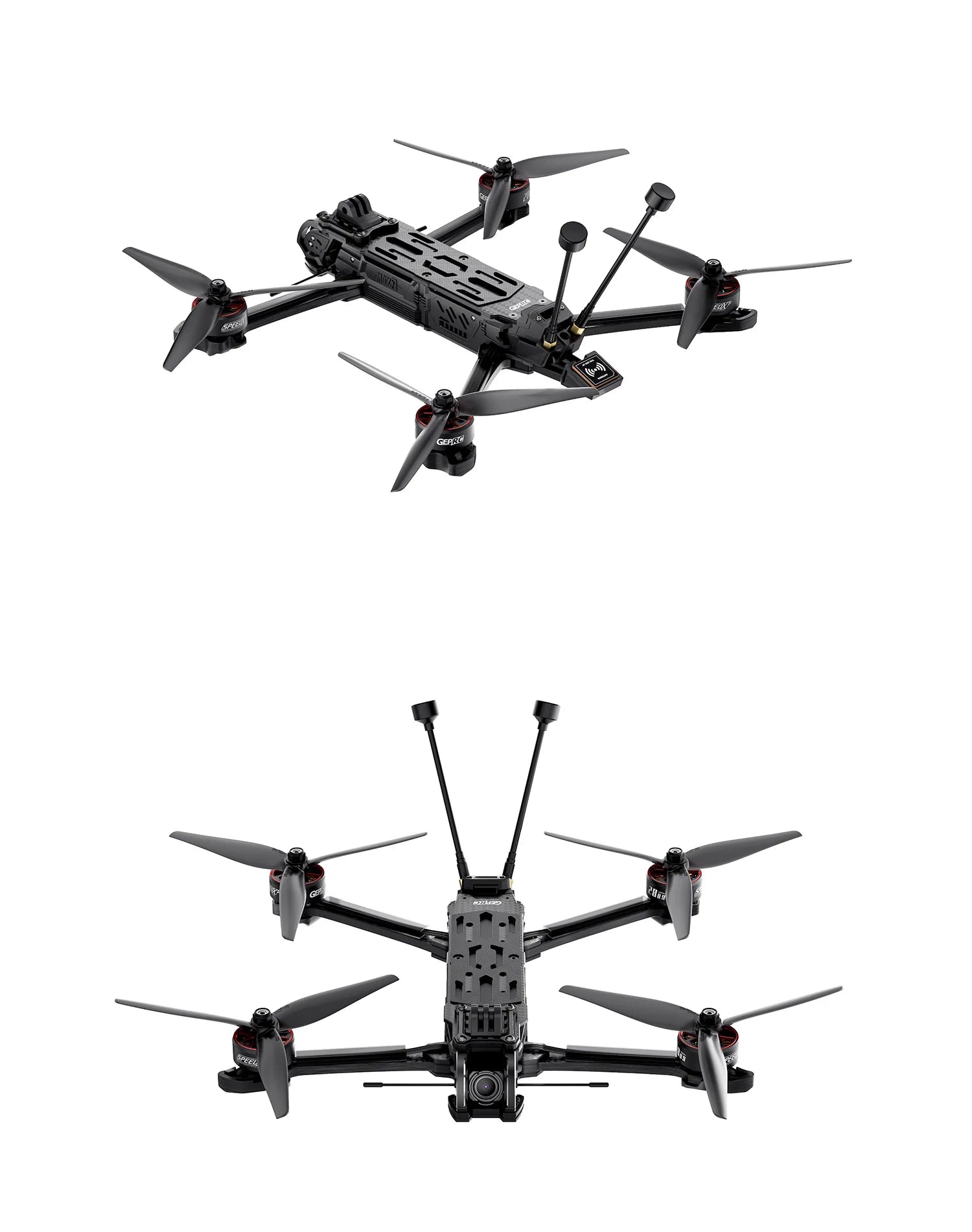 GEPRC MOZ7 HD - Wasp Long Range FPV 6S 1280KV 4K/120fps Built-in Bluetooth RC Quadcopter LongRange Freestyle Drone Rc Airplane 21 GEPRC MOZ7 HD, the camera is mounted with a full range of GoPro cameras, Insta 360 Go2