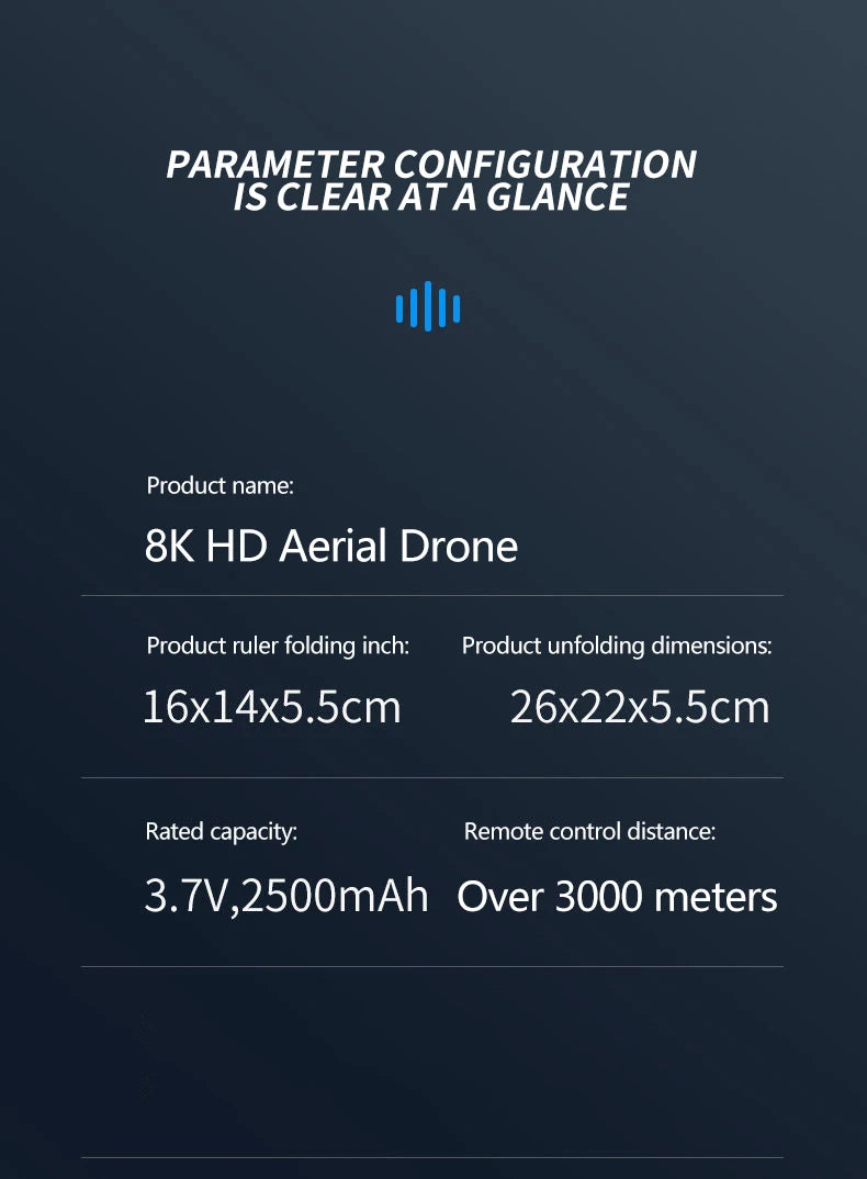 New Quadcopter Drone 8K Profesional Drones With 4k HD Obstacle Avoidance Aerial Photography RC Helicopter Airplane Foldable Dron 36 New Quadcopter Drone, drone is rated at 3.7vv,2500ma