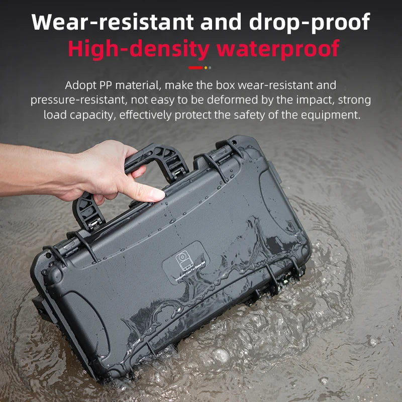 Durable, waterproof PP case with high load capacity, resistant to wear and drops, ideal for equipment protection.
