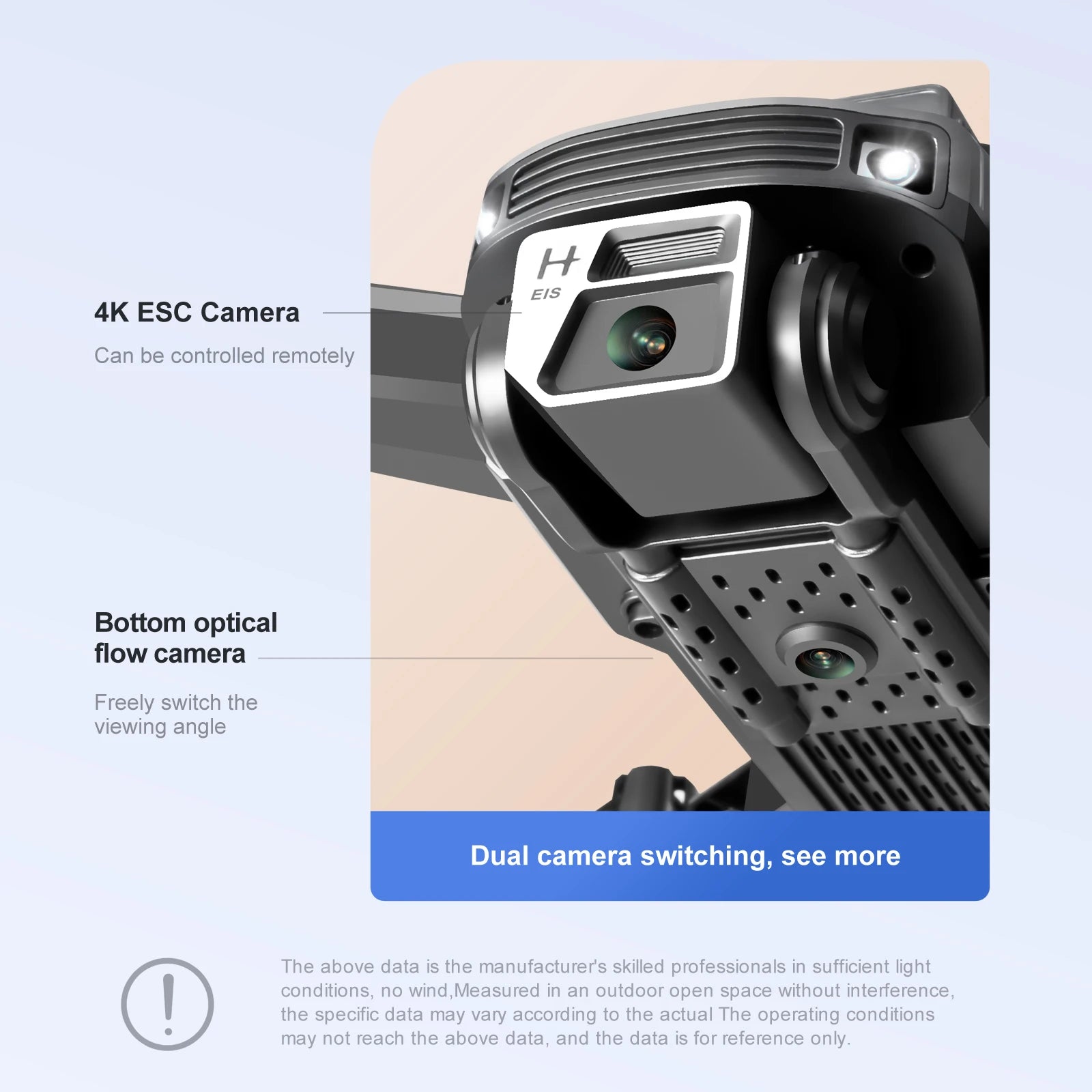 S99 Drone - Dual 4K HD WIFI FPV 2.4GHz Four-Sided Obstacle Avoidance With Light Four-Axis Folding Remote Control Helicopter Toy 35 S99 Drone, h eis 4k esc camera can be controlled remotely