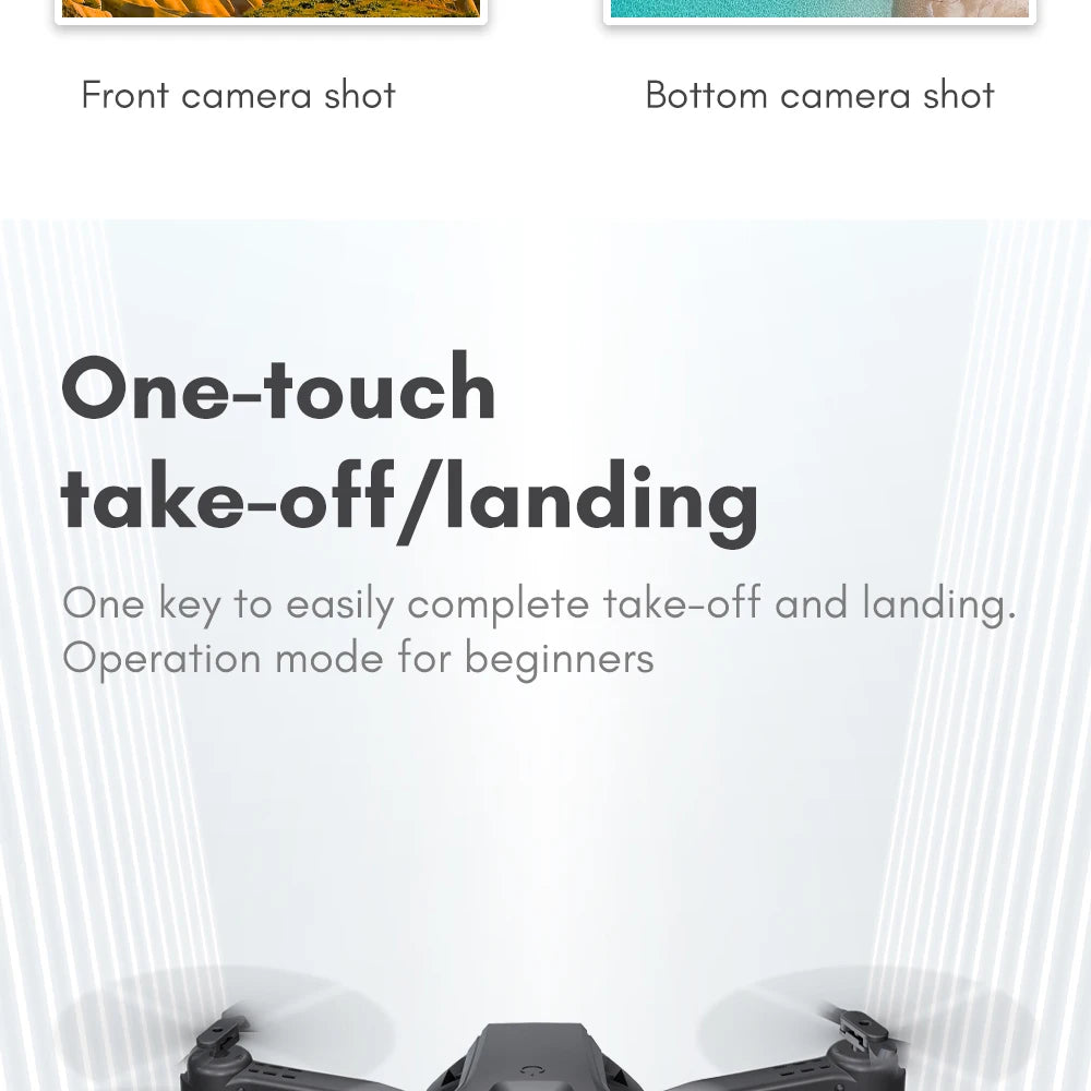 H66 Drone - 4K HD Camera Optical Flow Mini RC Helicopter FPV WIFI Professional Foldable Quadcopter Children's Toy Gifts 31 H66 Drone, front camera shot bottom camera shot one-touch take-off/l