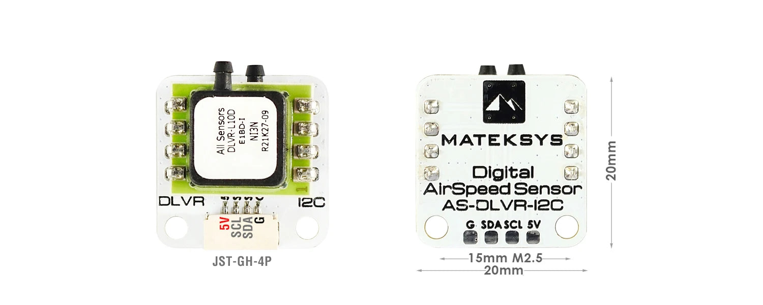 MATEK  AS-DLVR-I2C, Iweh MATEKSYS 3 Digltal I AlrSpeed Sensor DLVR