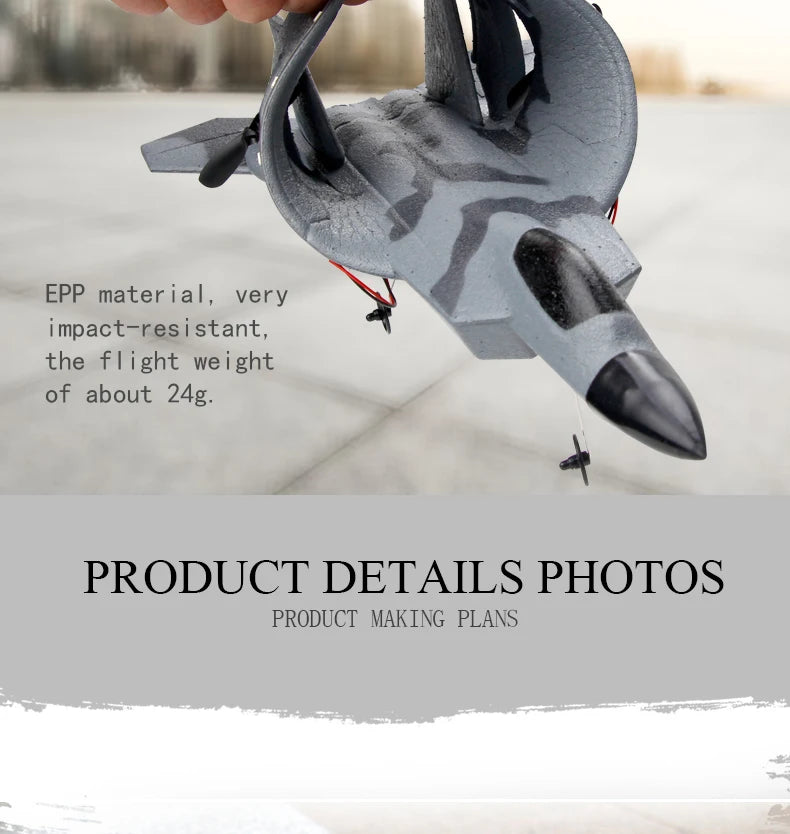 FX-622 F22 RC Plane, EPP mater ial, very impact-resi stant, the