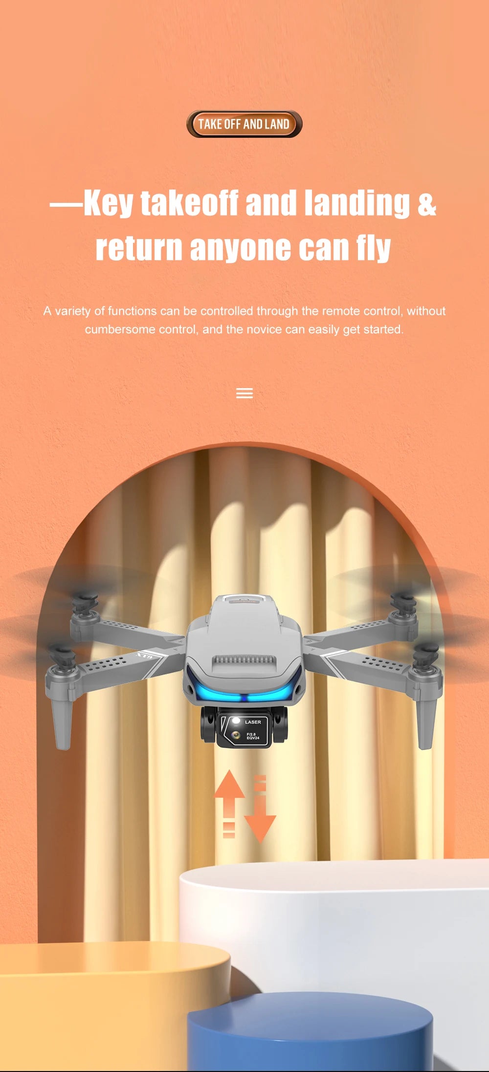 XT9 Mini Drone - 4K Double Camera FPV Drone Smart Obstacle Avoidance Drones Foldable Optical Flow RC Helicopter Toy 25 XT9 Mini Drone, take off and land key takeoff and landing & return anyone can