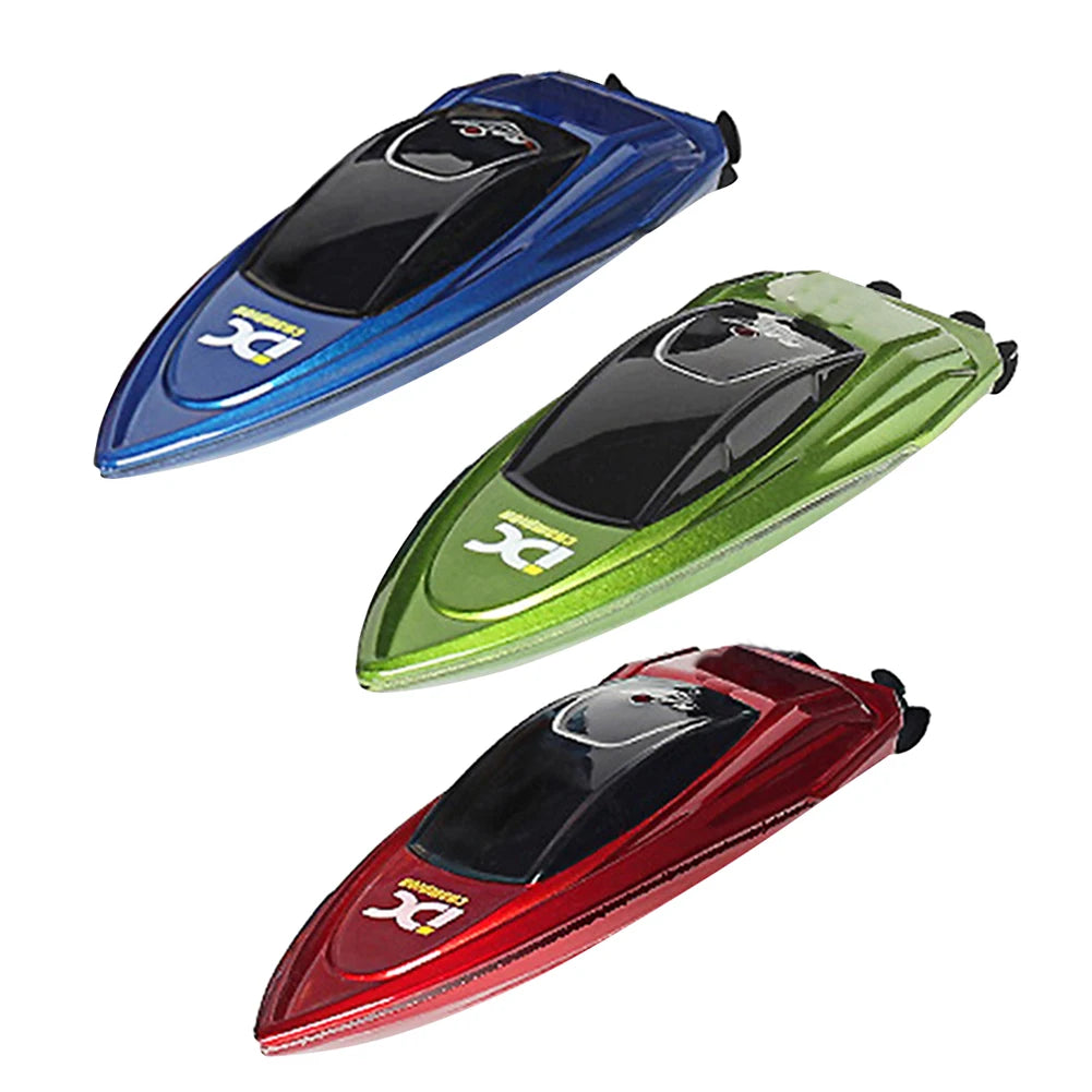 Waterproof 2.4GHz Mini RC Boat 805, Dual‑Speed, 3.7V 100mAh, 15m Range for Bathtub/Pool, Blue/Red/Green